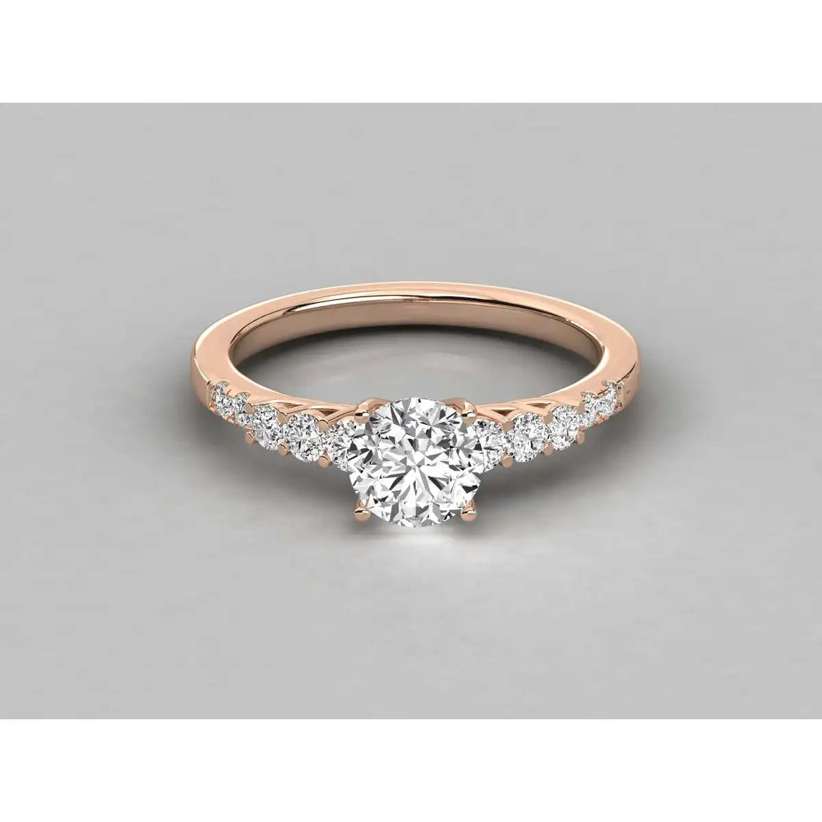 Pure Luxury: 10K Solid Gold Brilliant Cut Ring