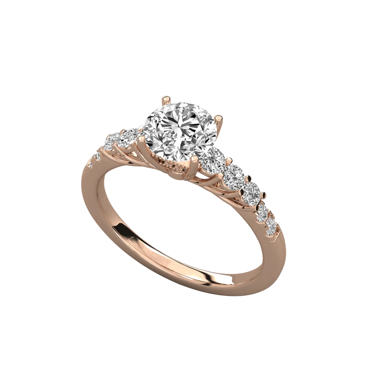 Pure Luxury: 10K Solid Gold Brilliant Cut Ring