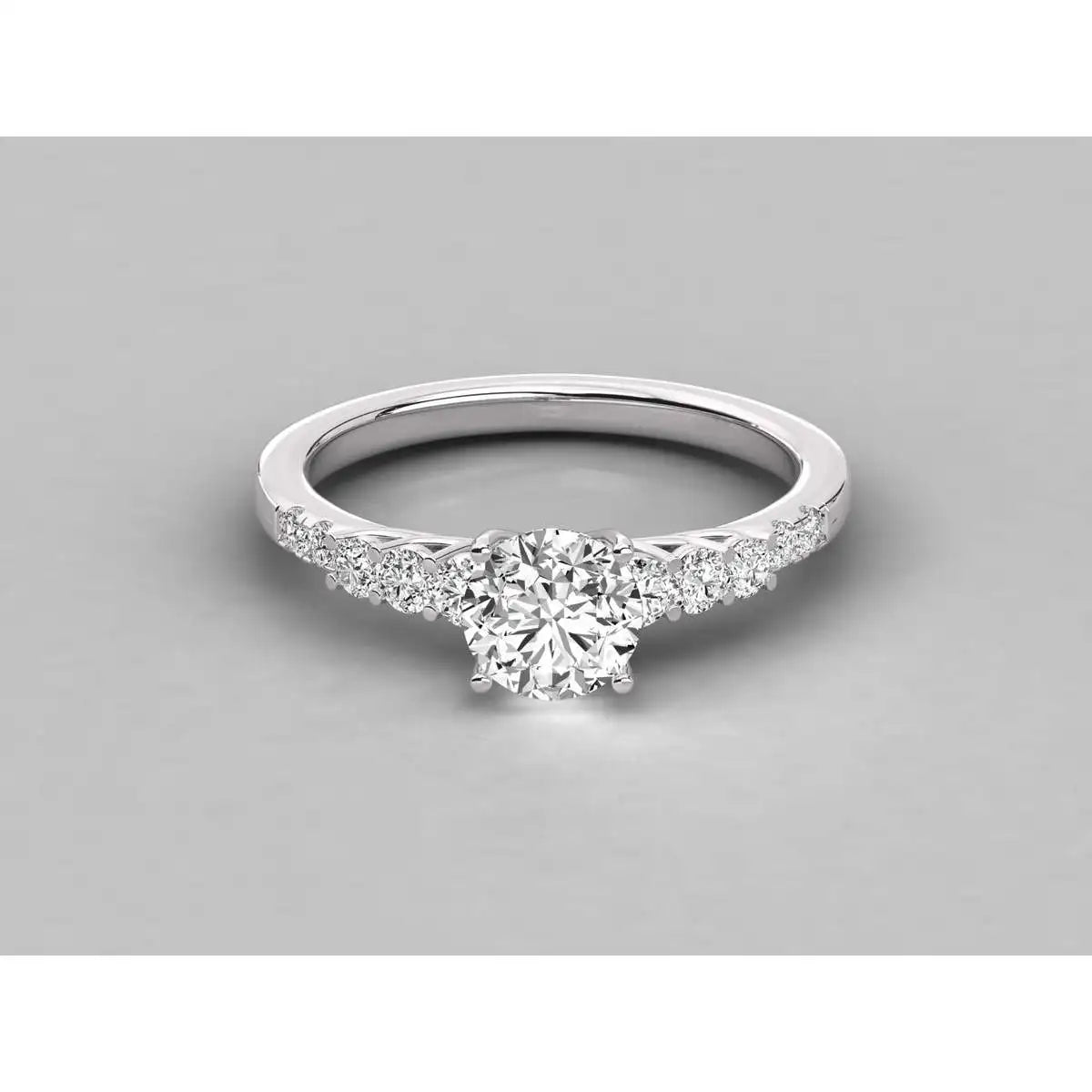 Pure Luxury: 10K Solid Gold Brilliant Cut Ring