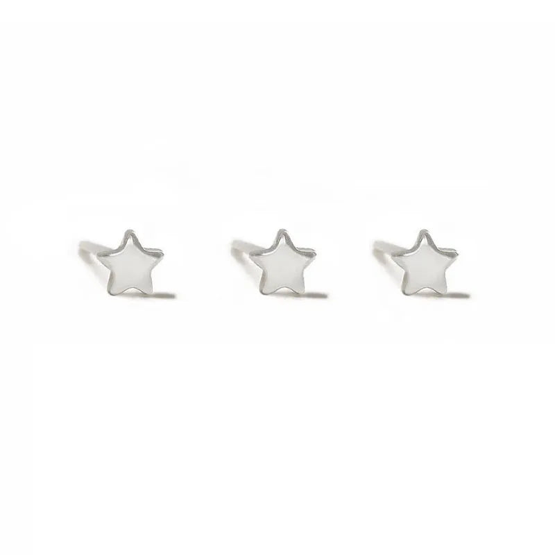 Smooth Love Butterfly Back Stud Earrings 14K Gold Plated Heart