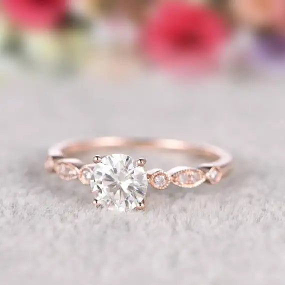 Diamond 14K Rose Gold Rings