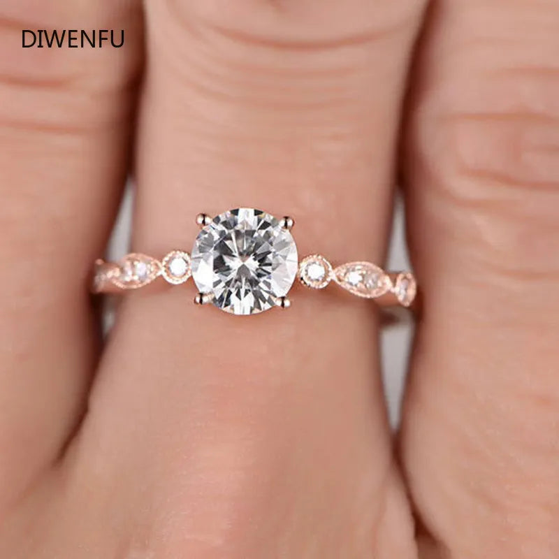 Diamond 14K Rose Gold Rings