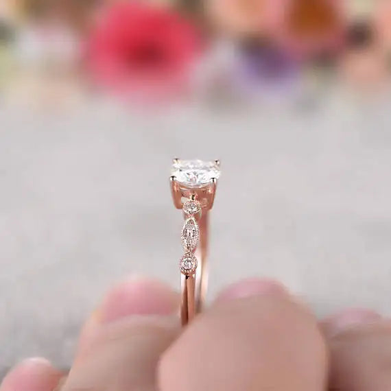 Diamond 14K Rose Gold Rings