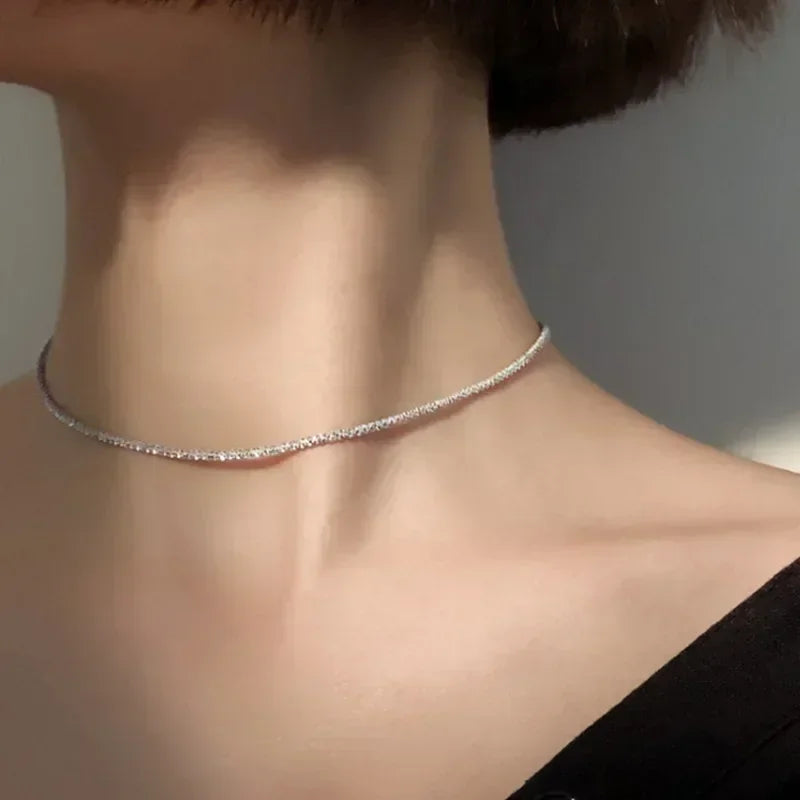 Dainty Sparkling Clavicle Chain