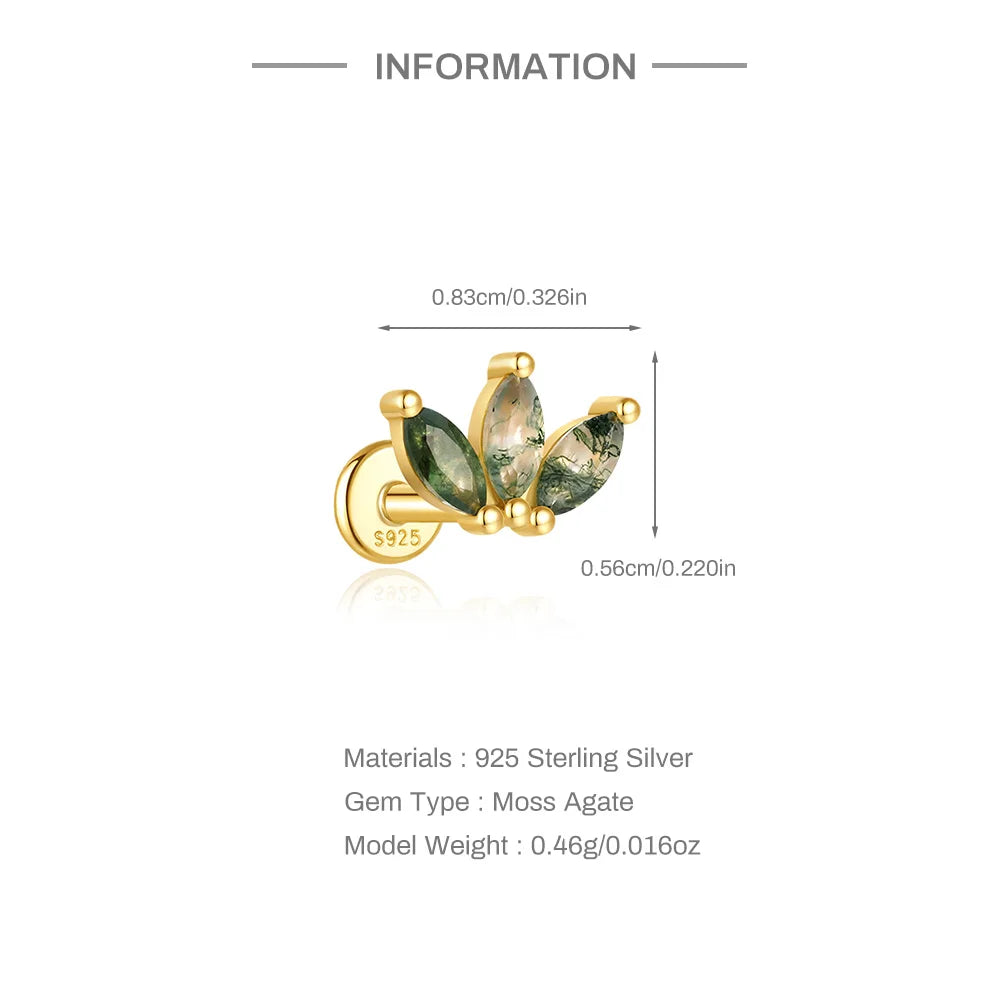 Emerald-Cut Drop Earrings in 14K Gold Over Sterling Silve