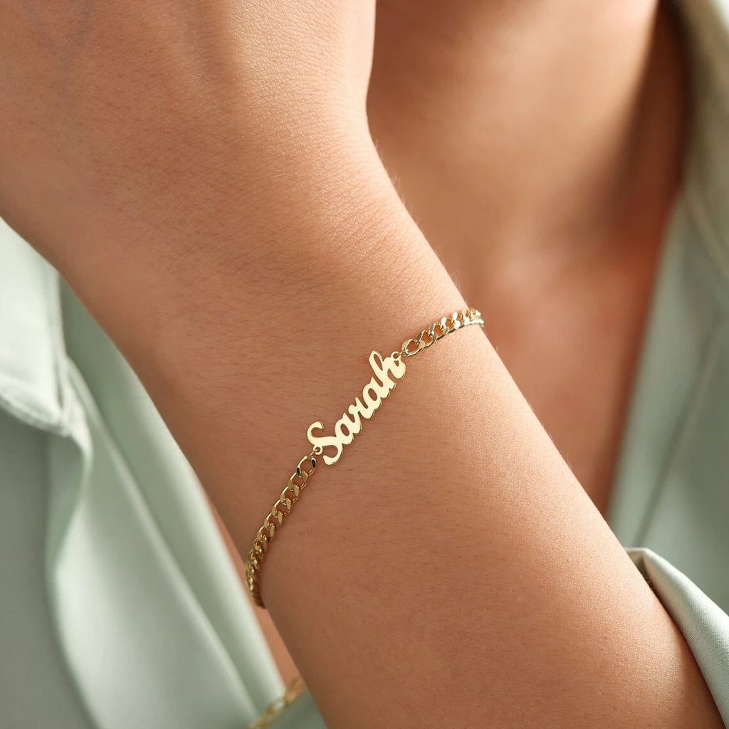 Signature Script Bracelet