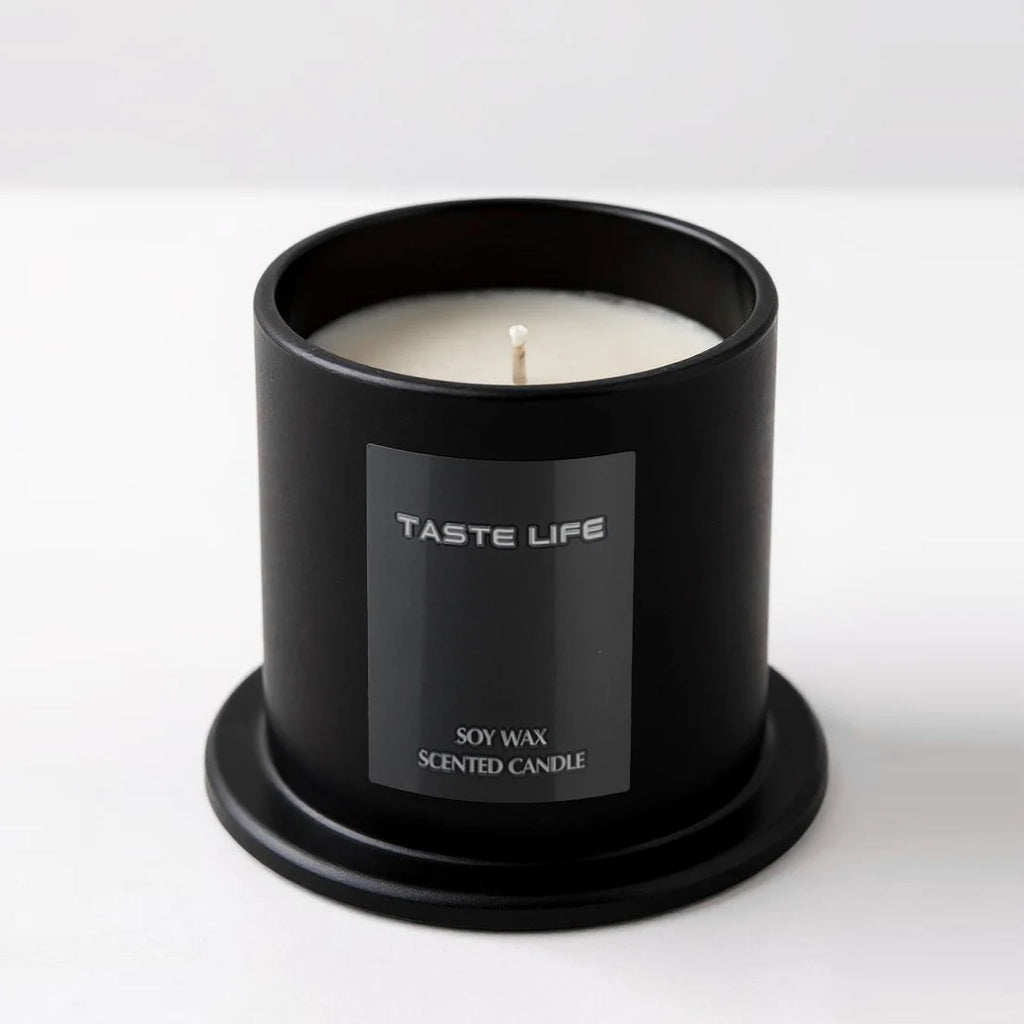 Luxe Soy Candle with Glass Cloche