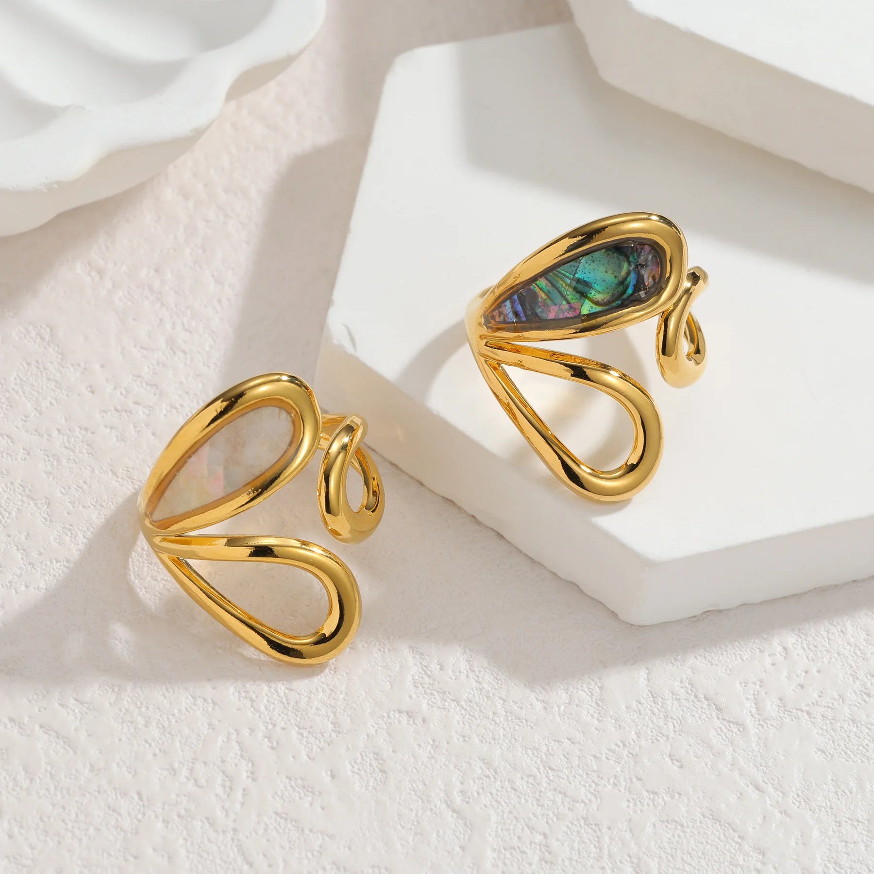 The Muse Shell Inlay Ring
