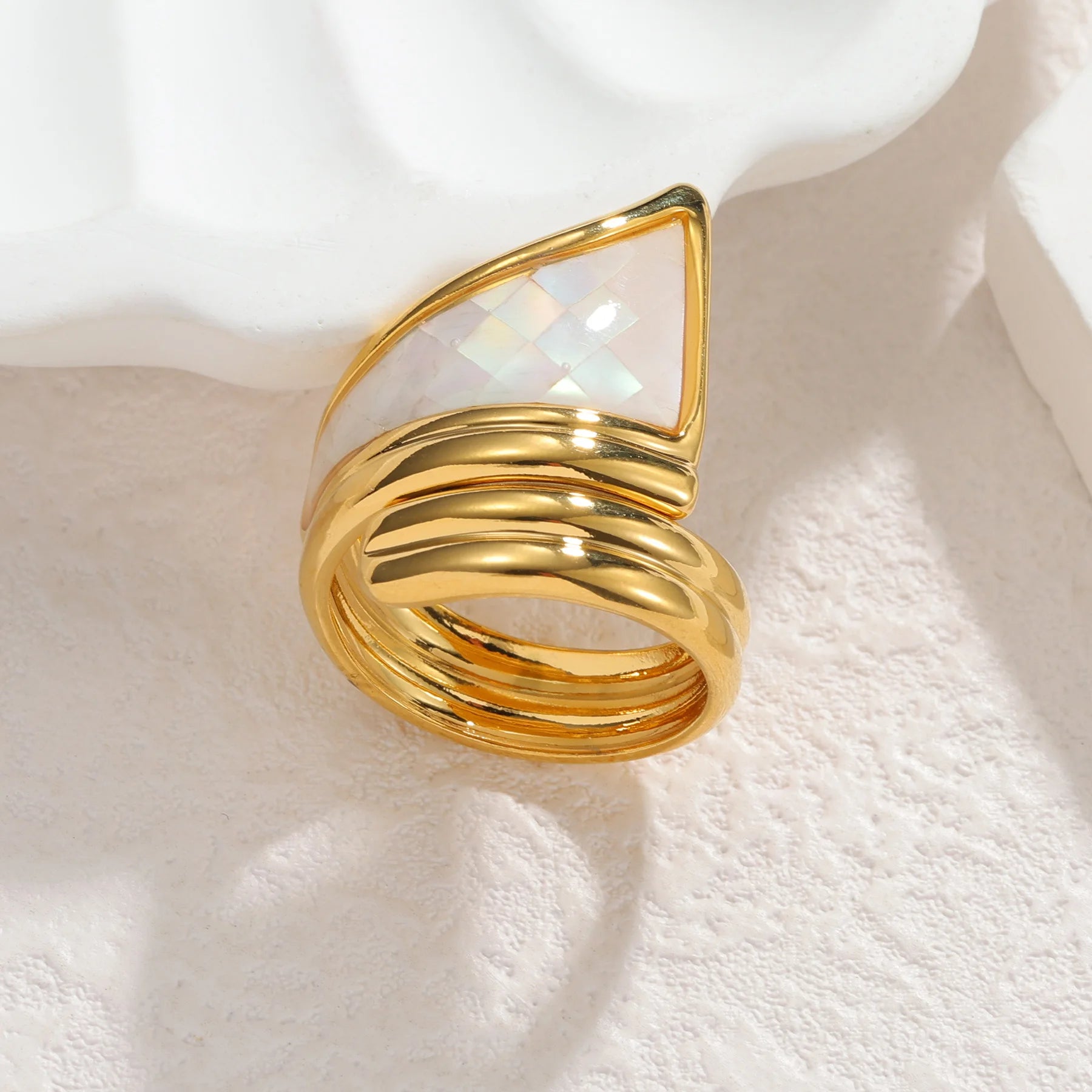 The Muse Shell Inlay Ring