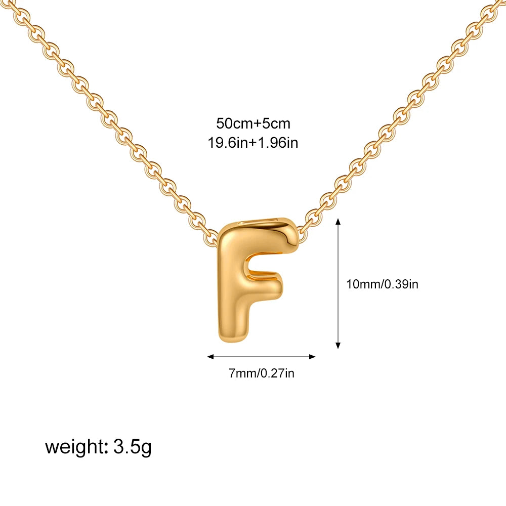 Custom Bubble Letter Necklace
