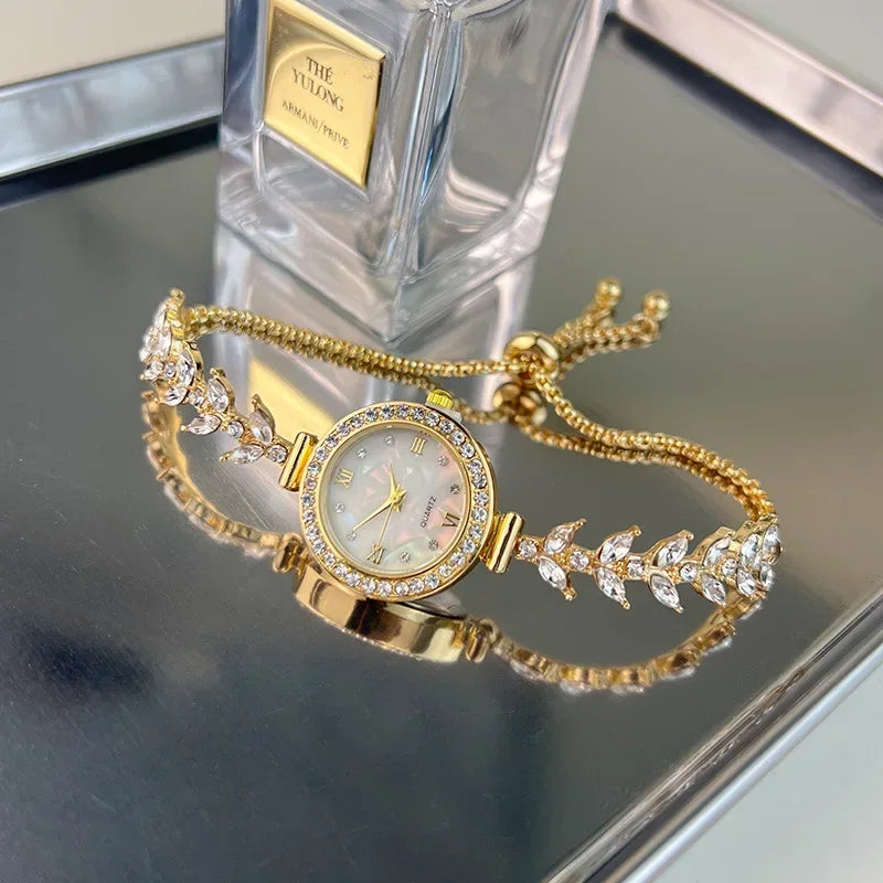 Graceful Diamond Link Timepiece