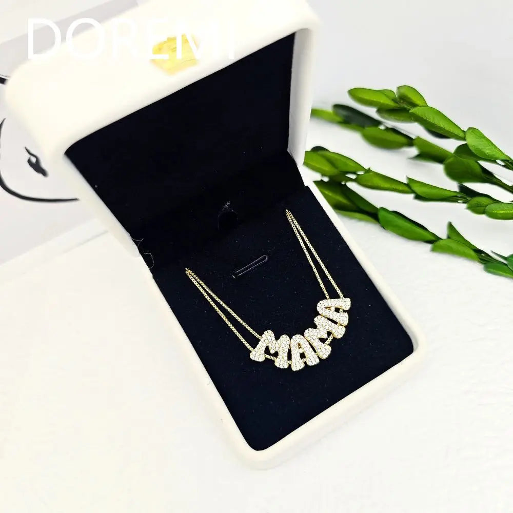 Custom 3D Balloon Name Necklace