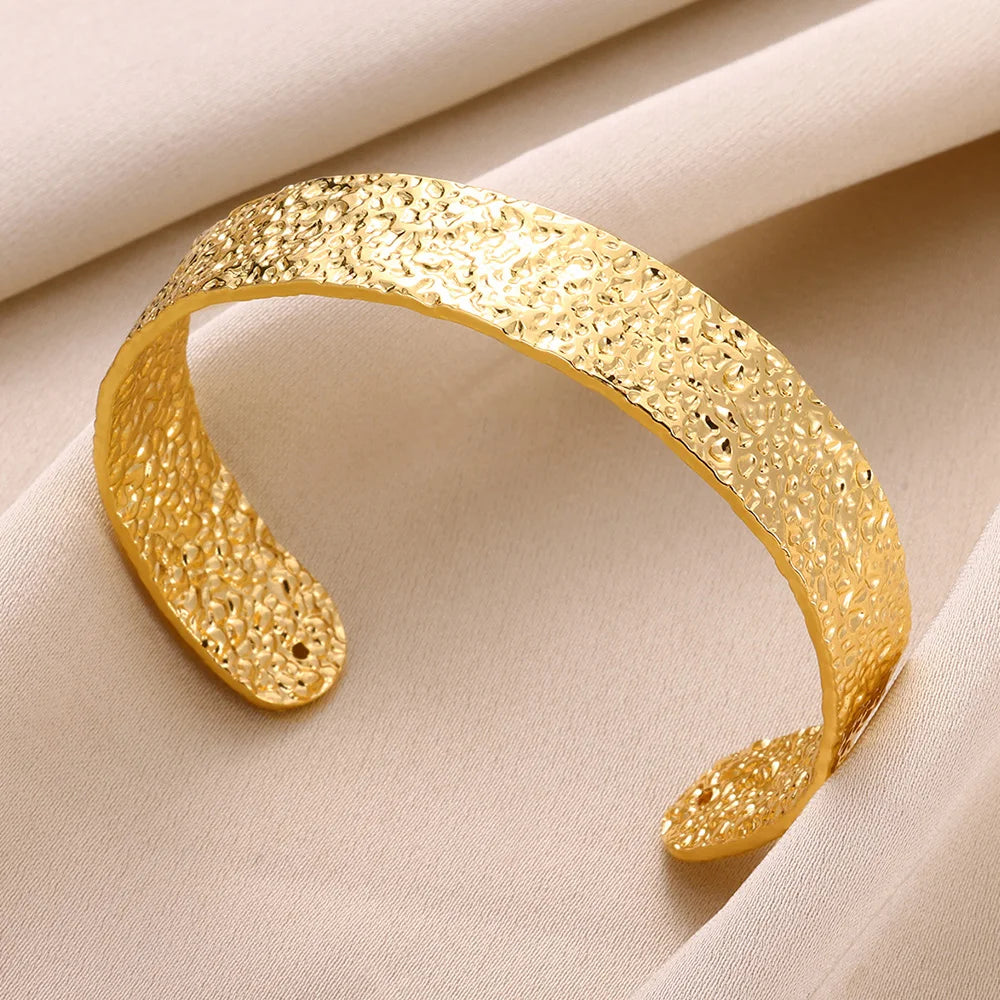 Hammered Gold Statement Cuff