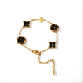 Pulsera Trébol Noir 18k