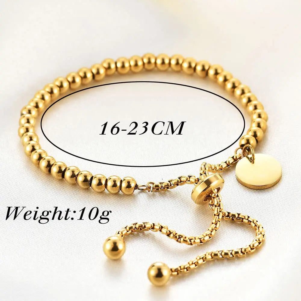 Golden Orb Adjustable Bracelet