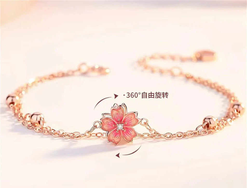 Rotating Peach Blossom Bracelet