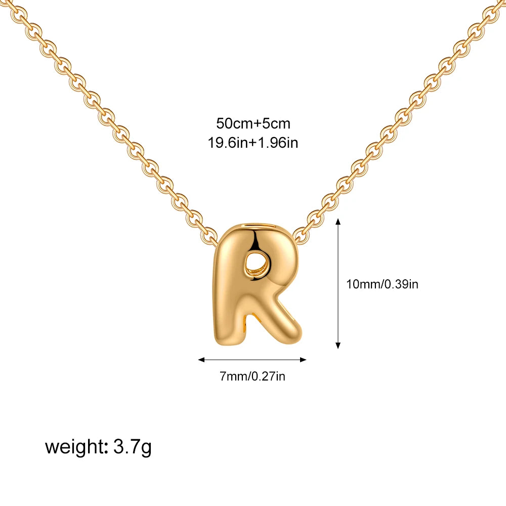 Custom Bubble Letter Necklace