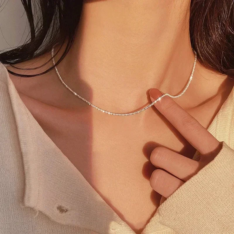Dainty Sparkling Clavicle Chain