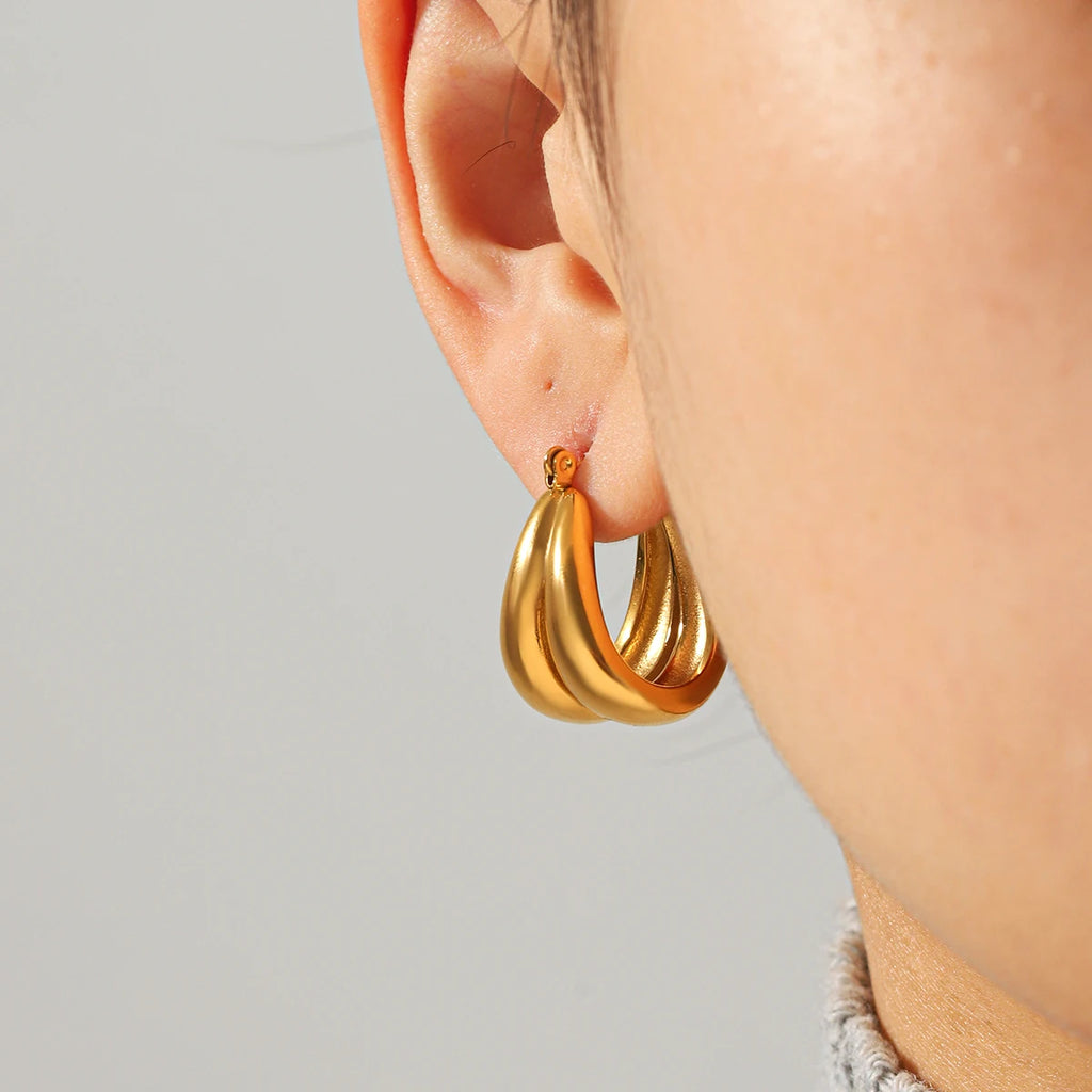 The Chunky U-Hoop Earrings
