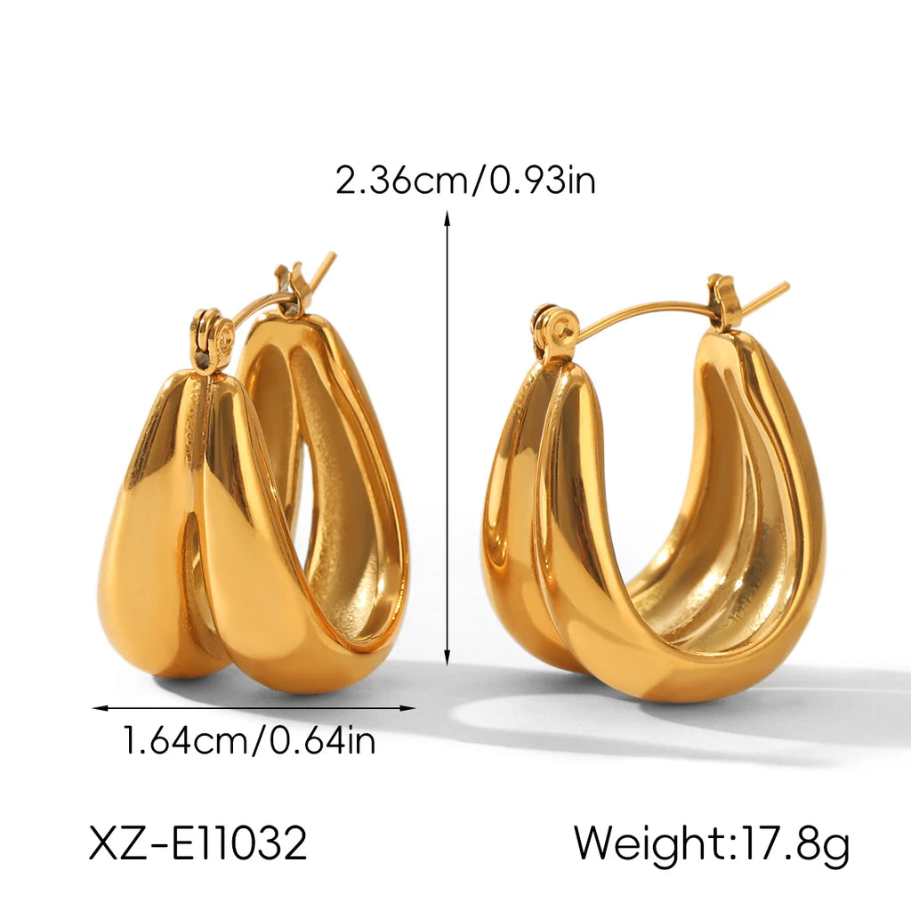 The Chunky U-Hoop Earrings
