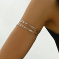 Geometric Multi-Layer Arm Cuff Bracelet