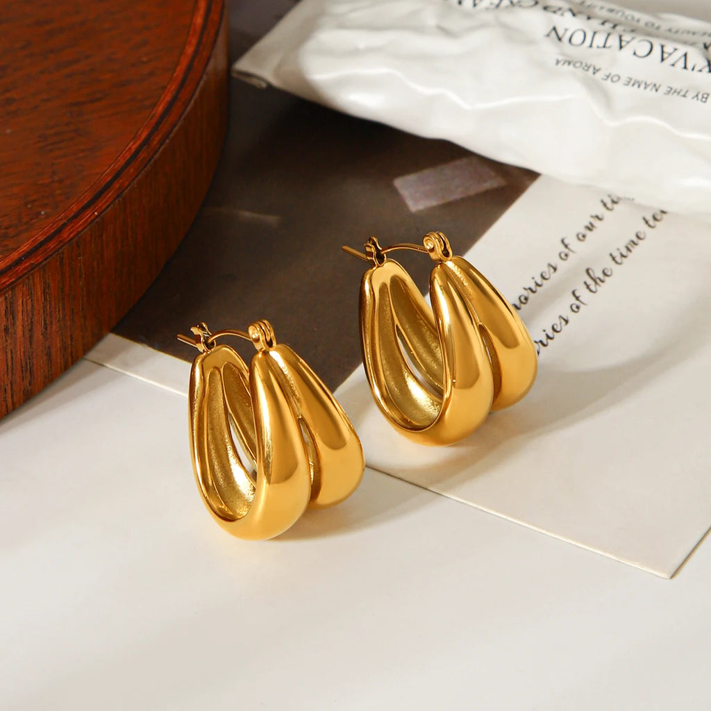 The Chunky U-Hoop Earrings