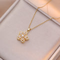 Romantic Rotating Floral Pendant