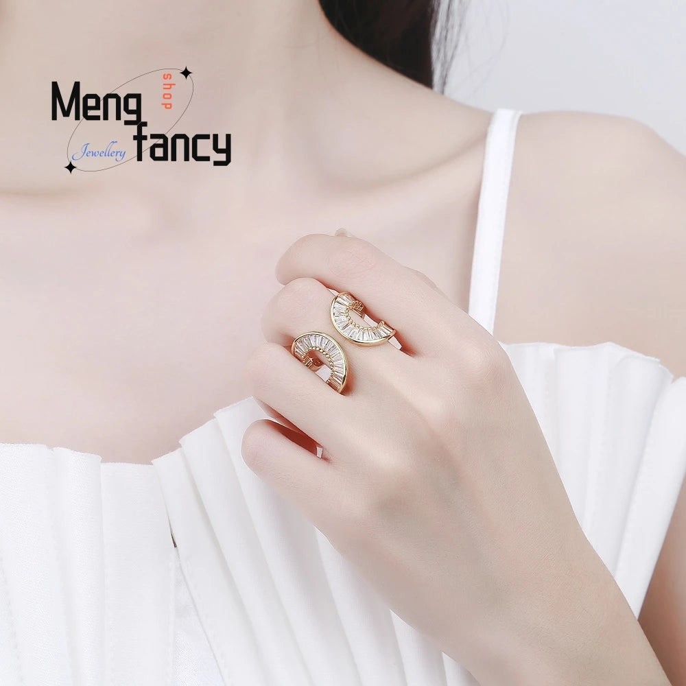 Luxe Muse Baguette-Cut Wave
Ring