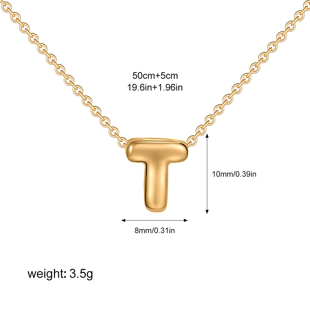 Custom Bubble Letter Necklace