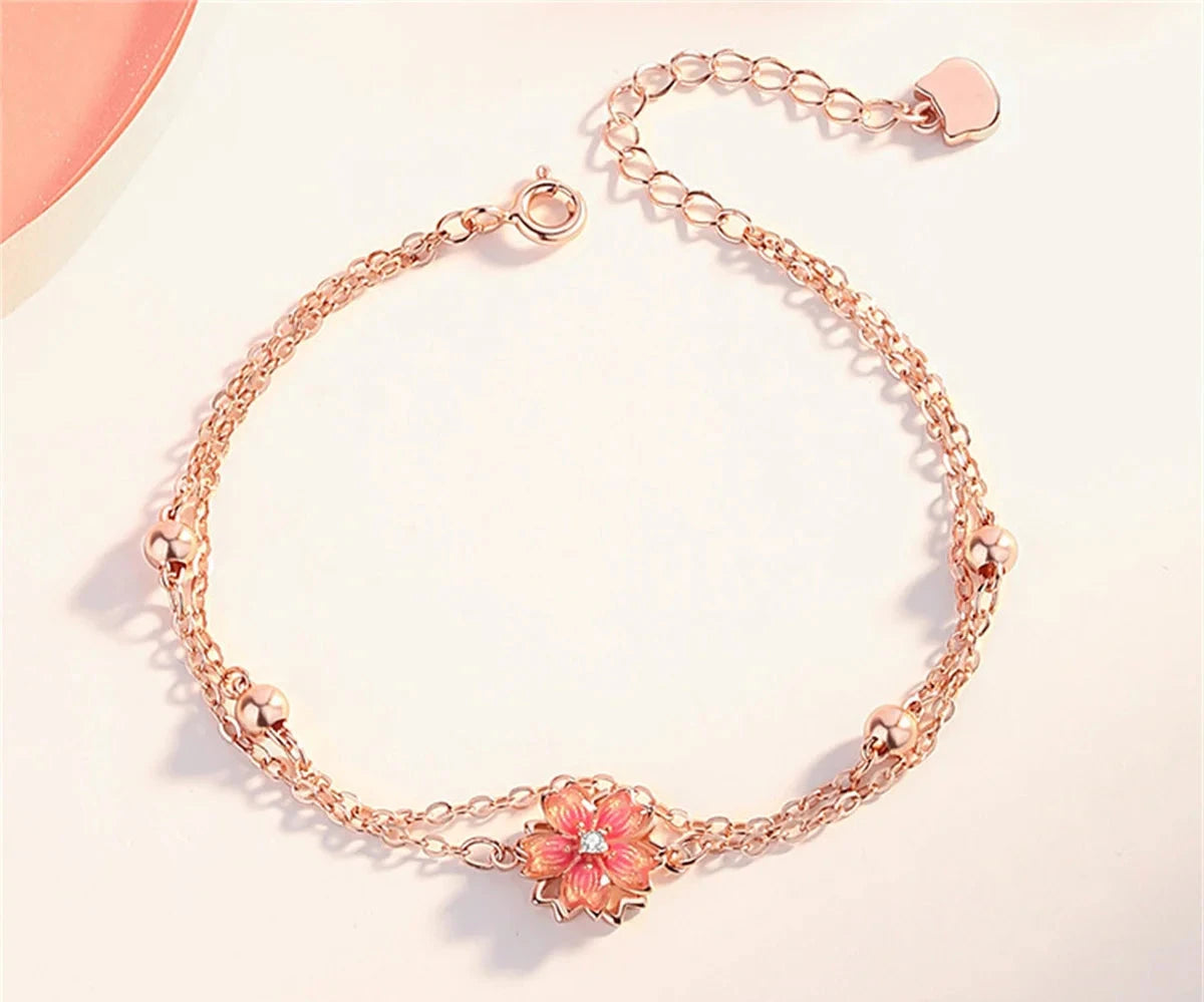 Rotating Peach Blossom Bracelet
