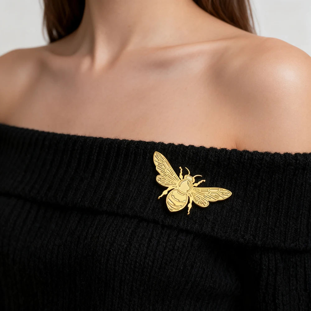 Golden Nectar Bee Pin