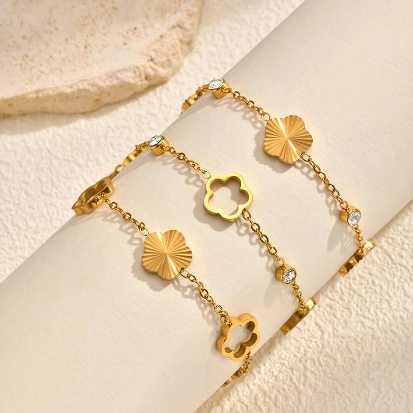 Gilded Clover Charm
