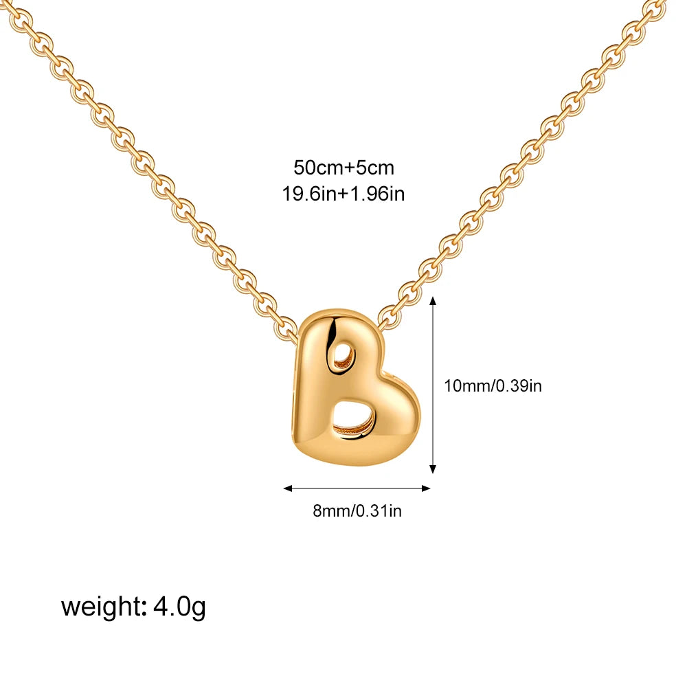 Custom Bubble Letter Necklace