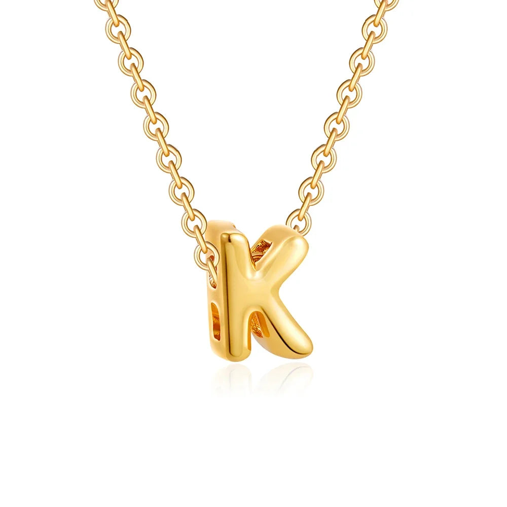 Custom Bubble Letter Necklace