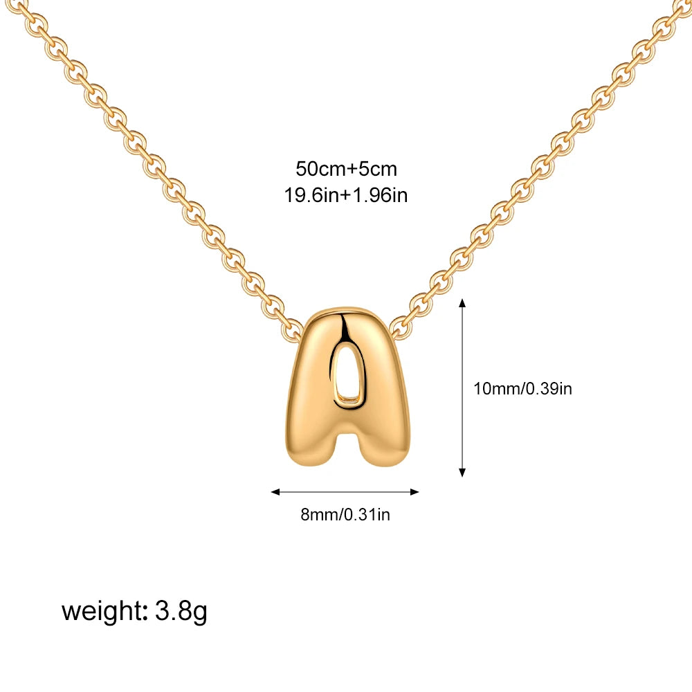 Custom Bubble Letter Necklace