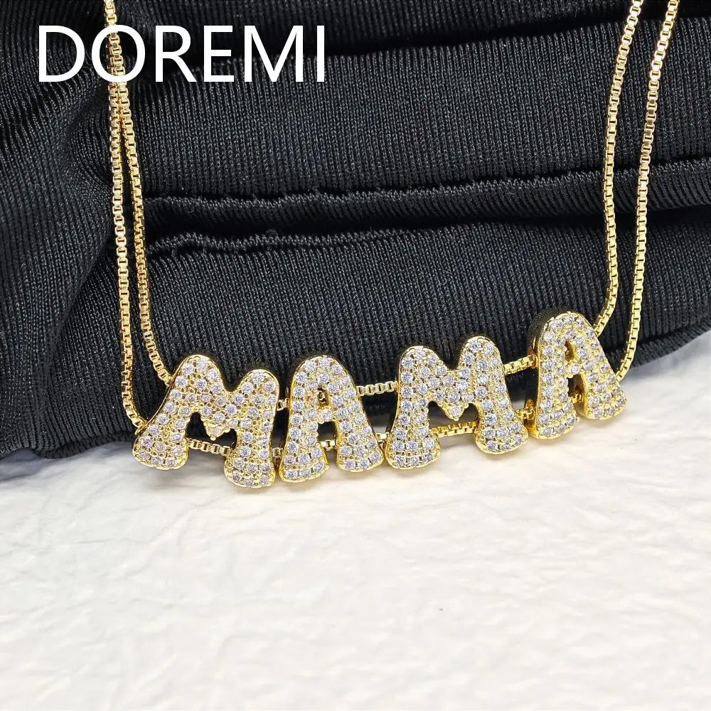 Custom 3D Balloon Name Necklace