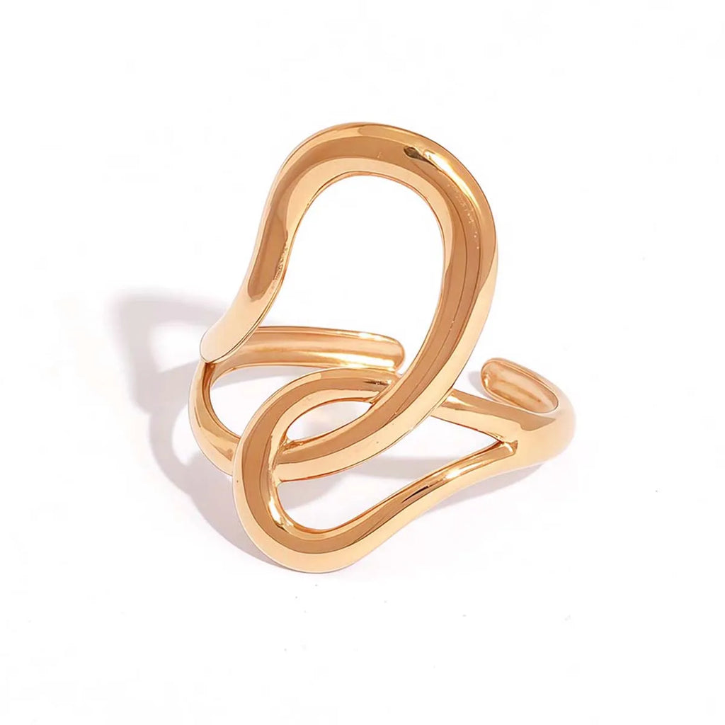 The Muse Abstract Geo Ring