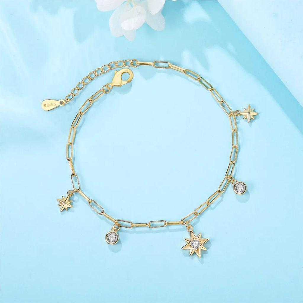 Aria 18K Gold Plated Charm Bracelet