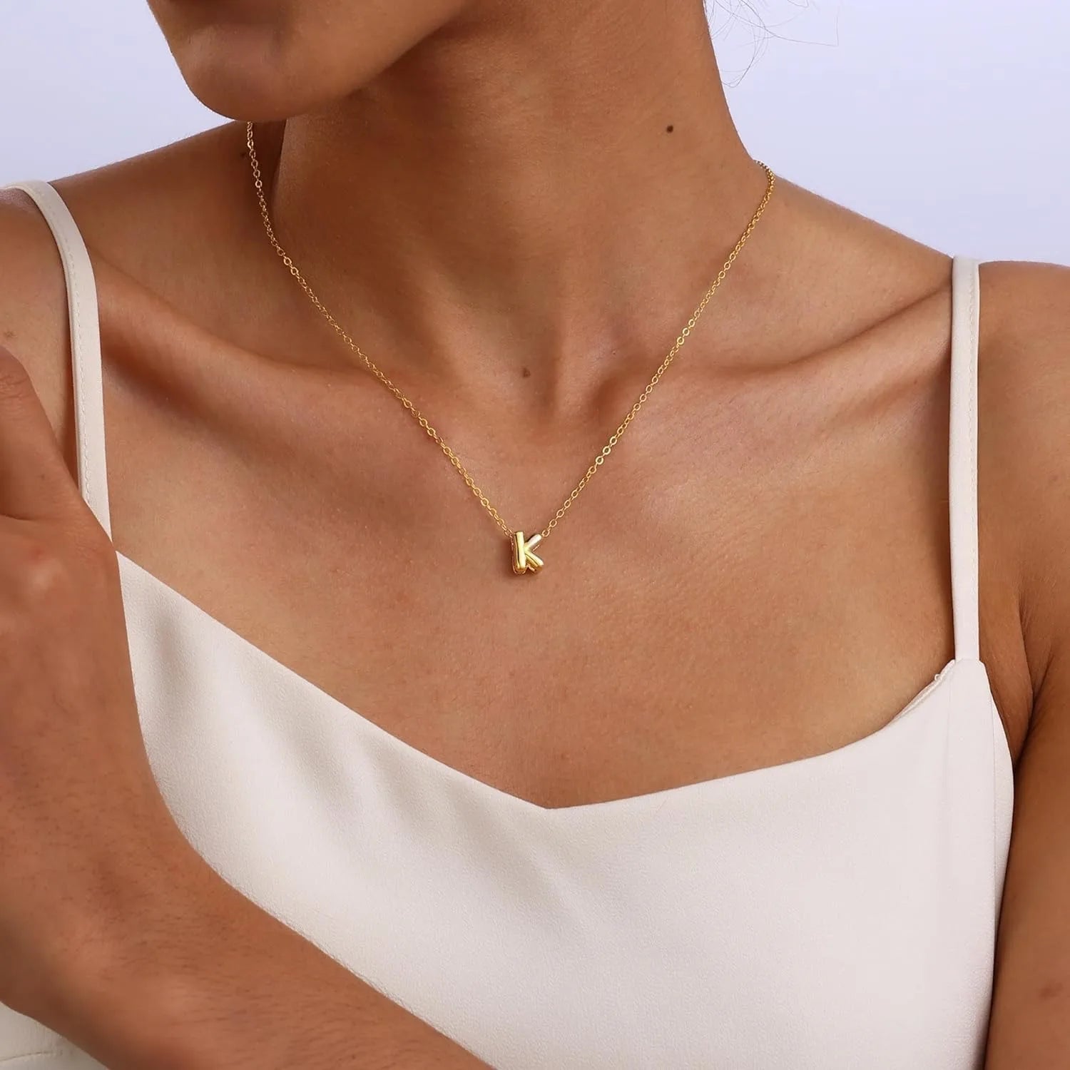 Custom Bubble Letter Necklace