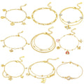 Aria 18K Gold Plated Charm Bracelet