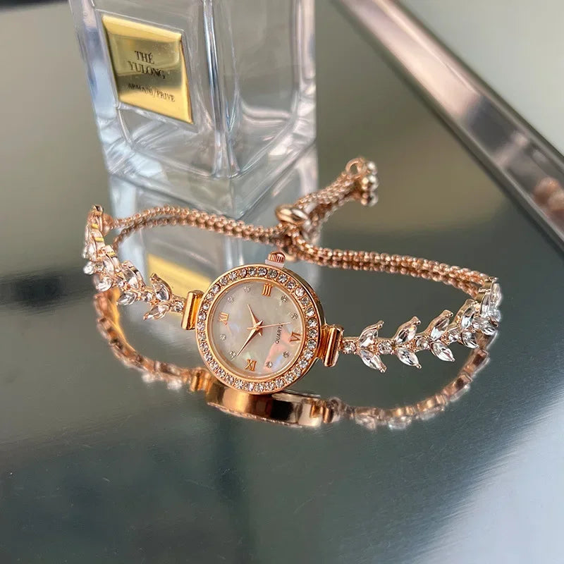 Graceful Diamond Link Timepiece