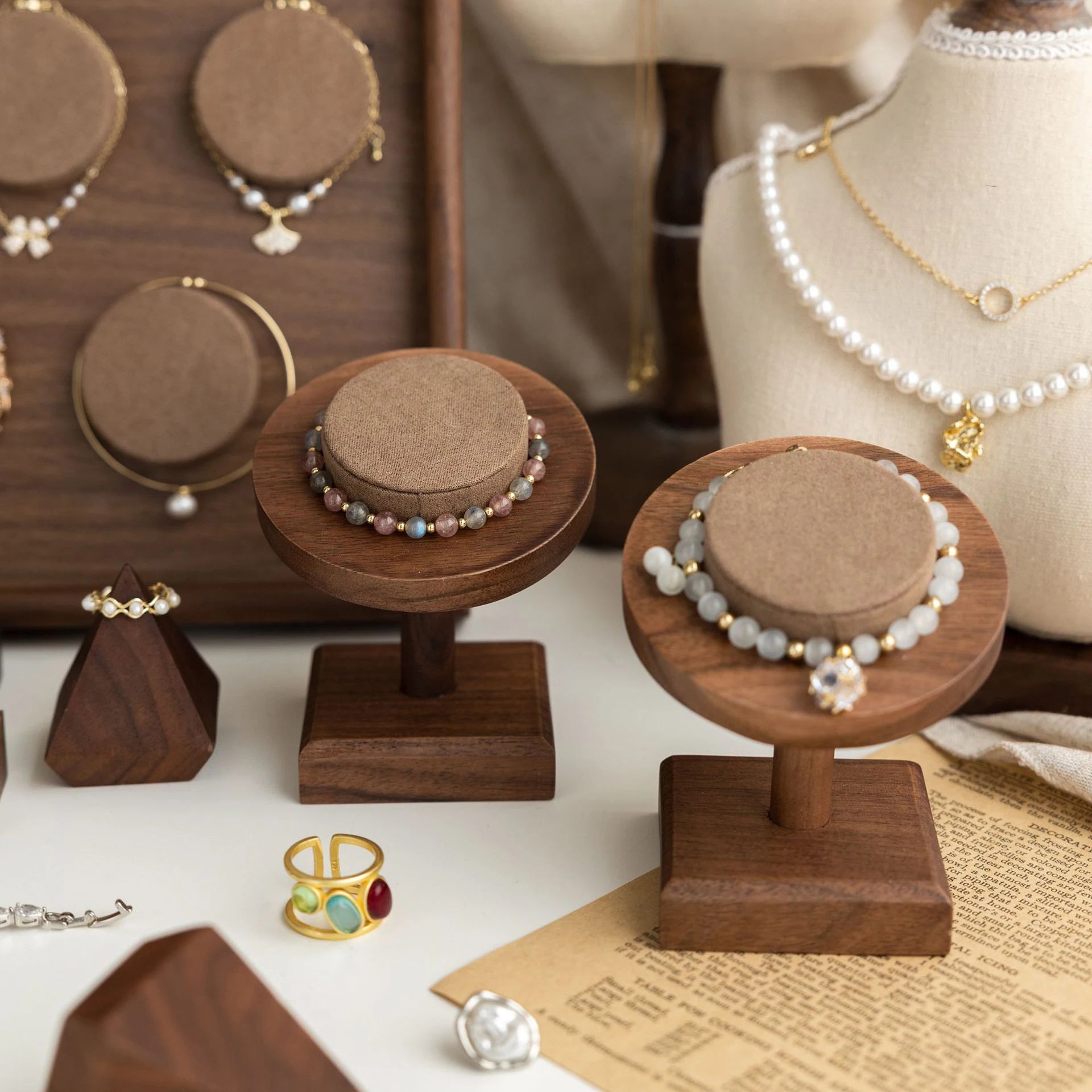 Elevate your jewelry collection with our sleek Sloped Display Stand
