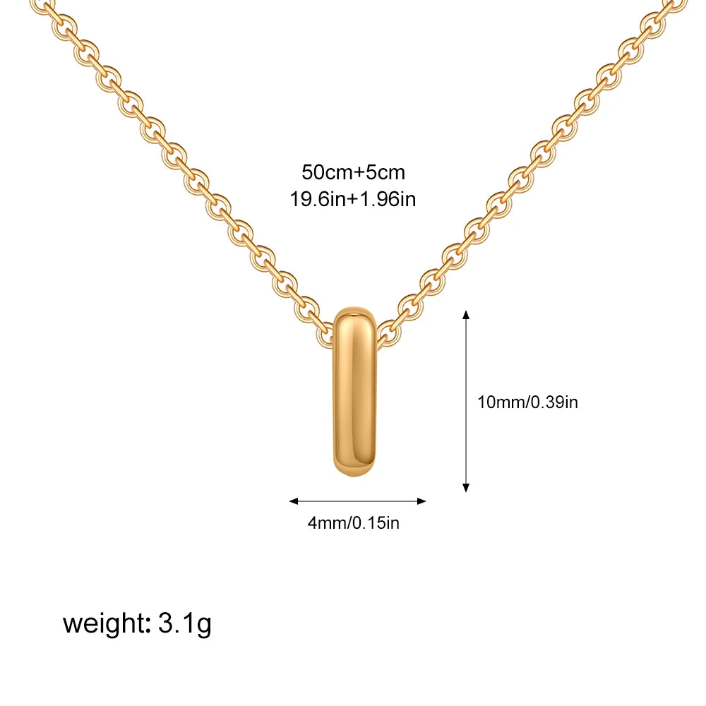 Custom Bubble Letter Necklace