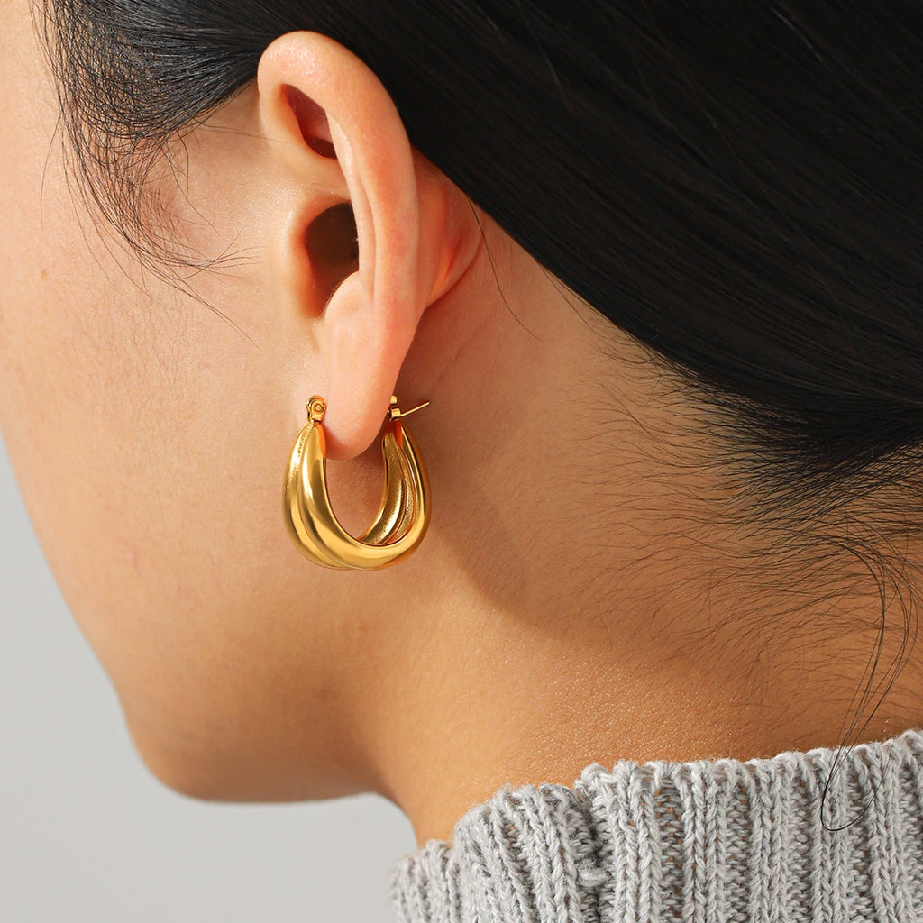 The Chunky U-Hoop Earrings