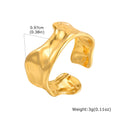 Ring 18k Gold Plated Stylish Open