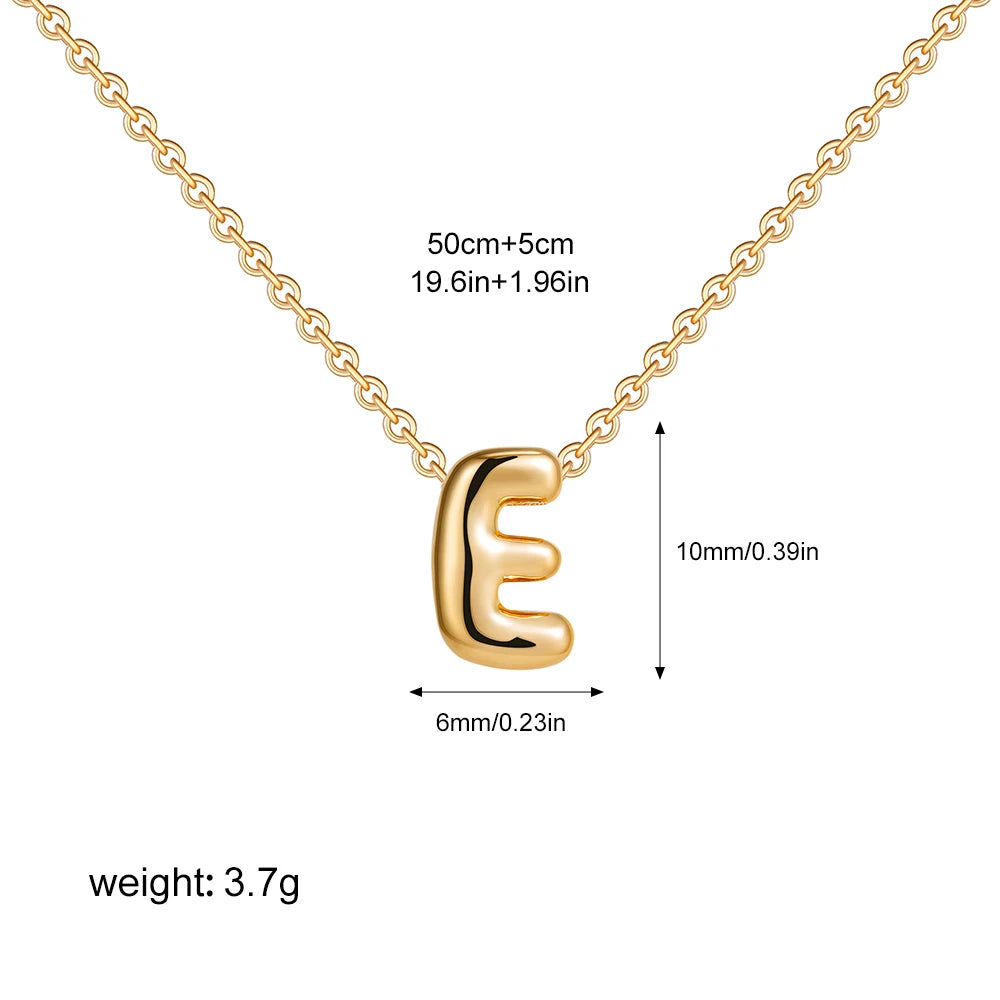Custom Bubble Letter Necklace