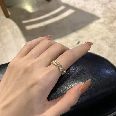 Adjustable Colorful Drip Glaze Ring