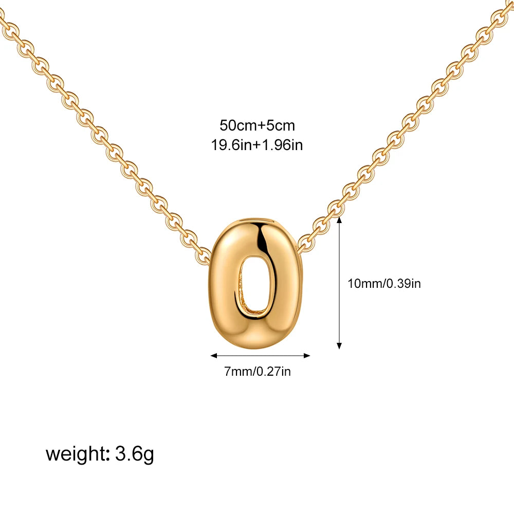Custom Bubble Letter Necklace
