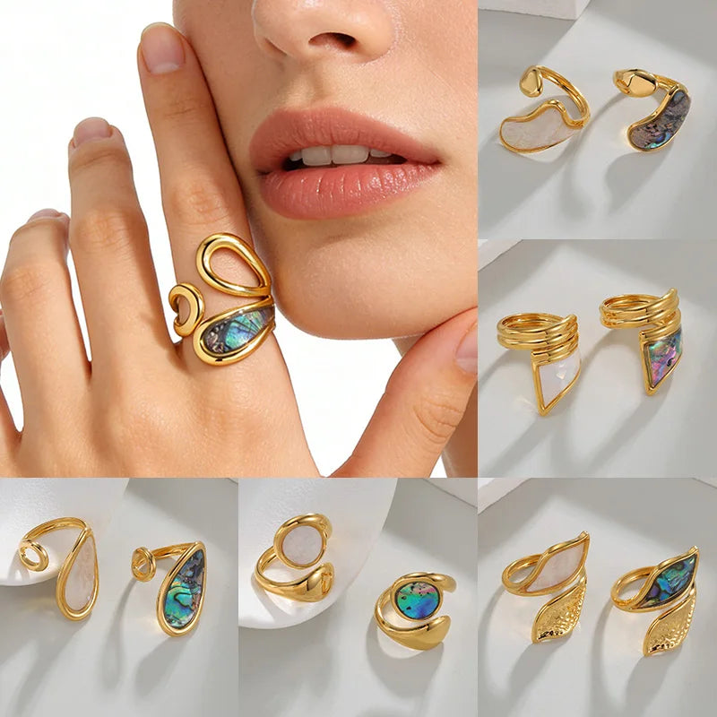 The Muse Shell Inlay Ring