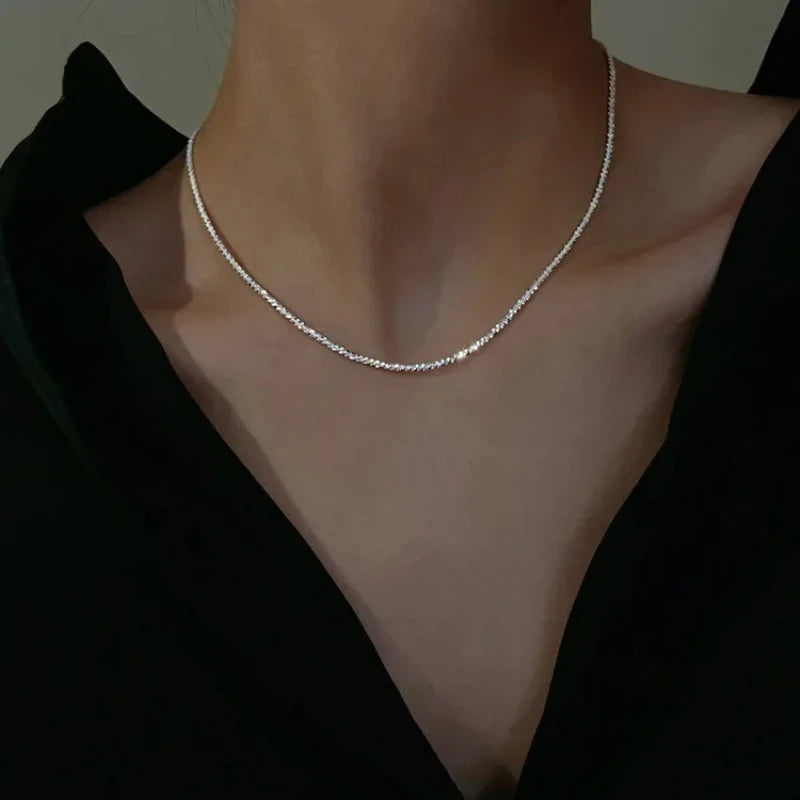 Dainty Sparkling Clavicle Chain